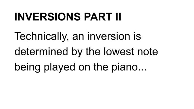 Inversions Part II Def