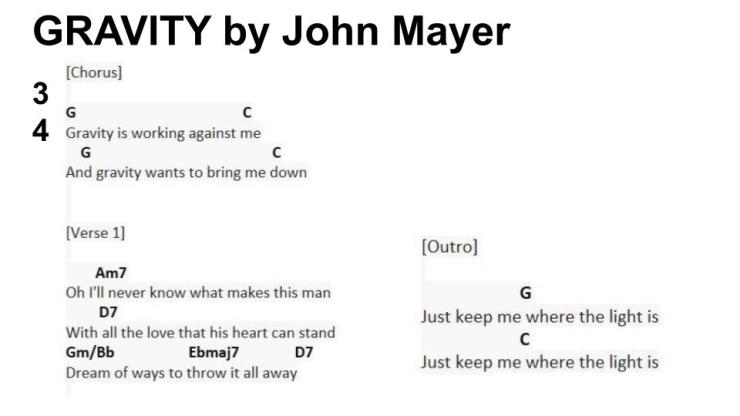 Gravity by John Mayer