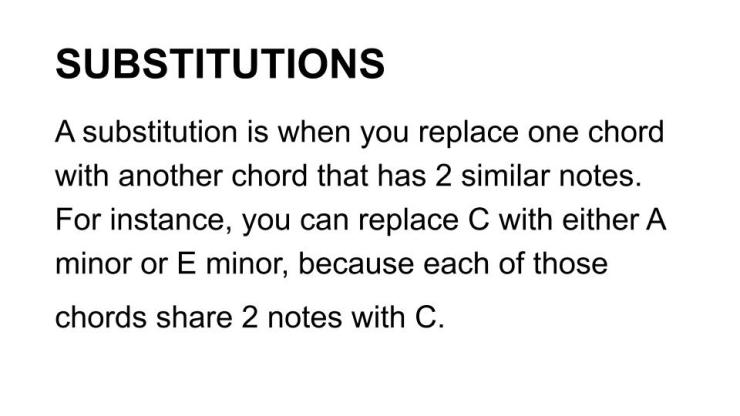 Substitutions